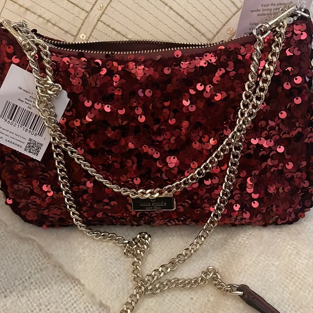 Kate Spade New York Kiki Deep Berry Convertible Crossbody.NWT🔺FIRM🔺 - Picture 14 of 15